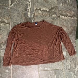 Brown Cropped Shirt